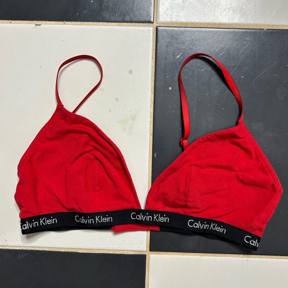 Calvin Klein Vibrant Red Bralette